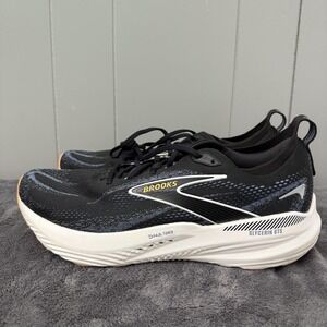 Brooks Glycerin GTS 22 Shoes Mens Size 12.5 Black Orange Cushioned Running